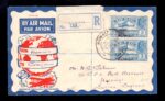 Kuwait Registered Airmail Cover to England 1934