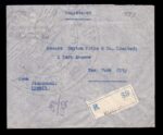 Kuwait Jasnsmal Registered Airmail Cover to U.S.A 1945