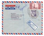 Kuwait Registered Airmail cover to Germany 1961