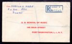 Kuwait Registered Airmail cover to U.S.A 1961 - Image 2