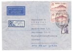Registered cover from Kuwait to Germany in 1961
