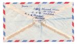 1958 Mr.Akhtar Hussain Khan Registered Airmail Ahmadi Kuwait to India - Image 2