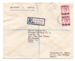 Registered Airmail Cover Ahmadi Kuwait to India 1958