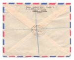 1958, Registered Airmail Ahmadi Kuwait Cover to India - Image 2