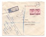 Ahmadi Kuwait Registered Airmail To India Bombay 1958