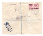 1958 Kuwait Registered Airmail Cover To Mangalore India