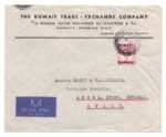 1956, A Commercial Cover from Kuwait to Italy