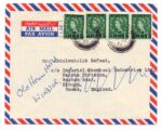 1955, Airmail cover From Kuwait to England
