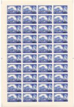 1957- Complete sheets of GB Castles Surcharged Kuwait Type II - Image 2