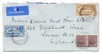 Kuwait airmail cover to England 1938