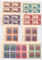 B/4 of stamps India KGVI  overprint Kuwait in  MNH 1939
